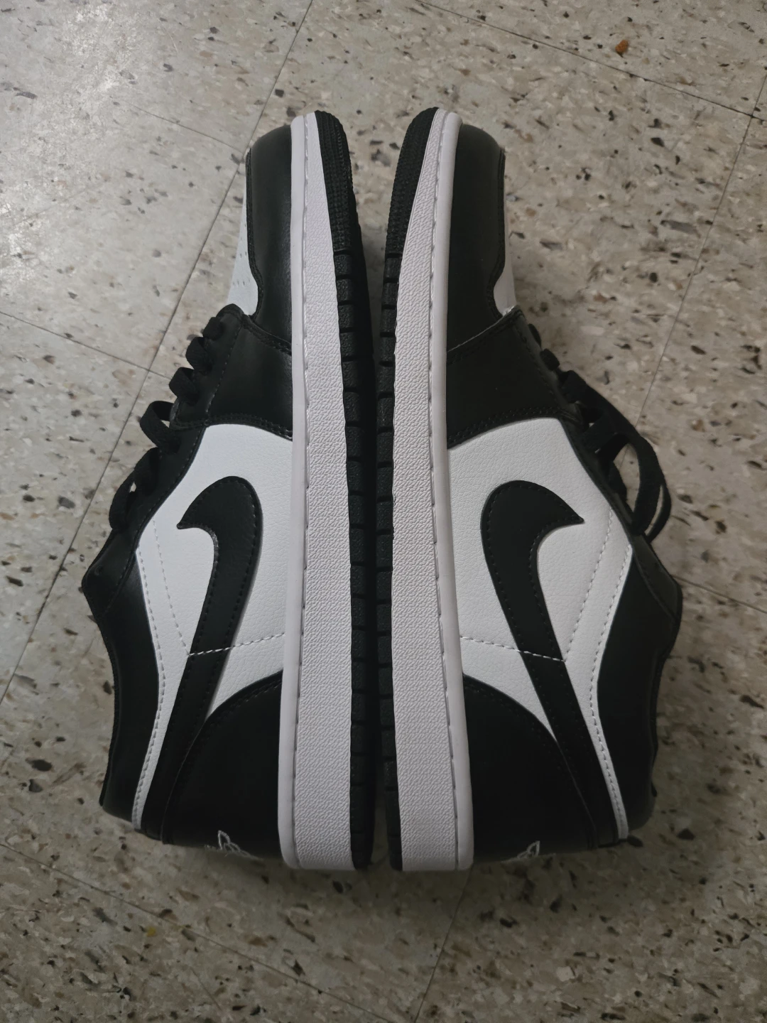 Air Jordan 1 Low Black White Sneakers - photo 2