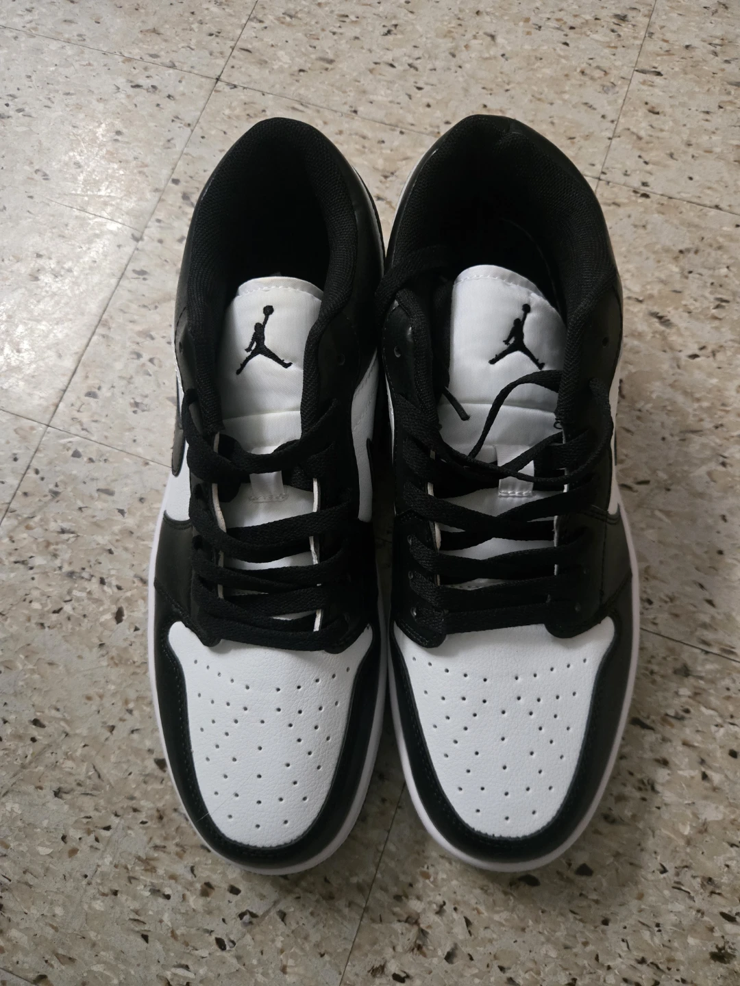 Air Jordan 1 Low Black White Sneakers - photo 4