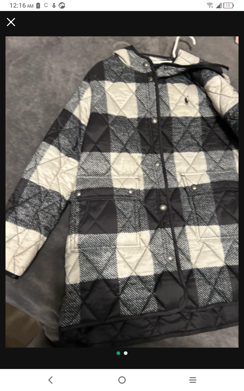 Ralph Lauren Quilted Plaid Jacket kids