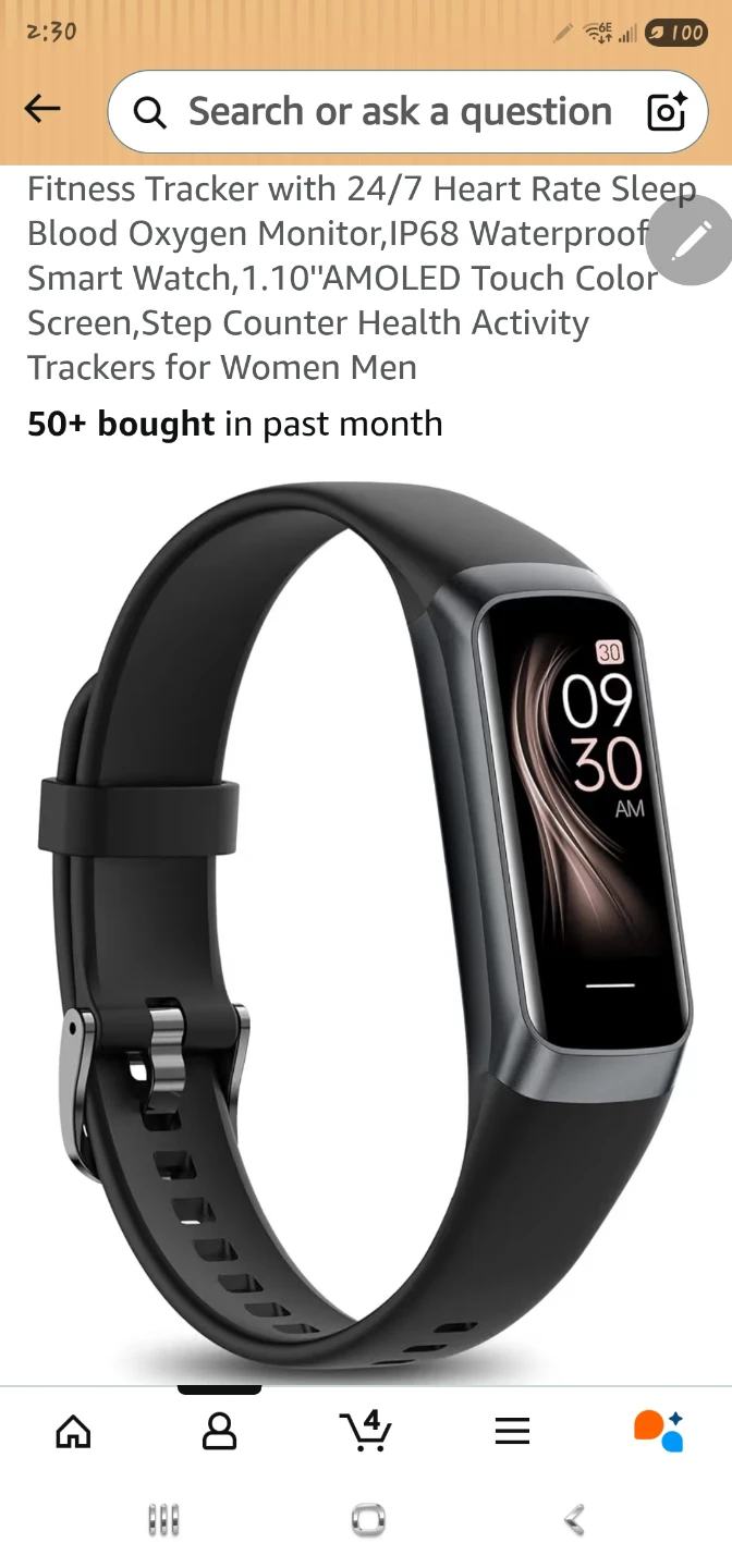 Fitness Tracker Smart Watch