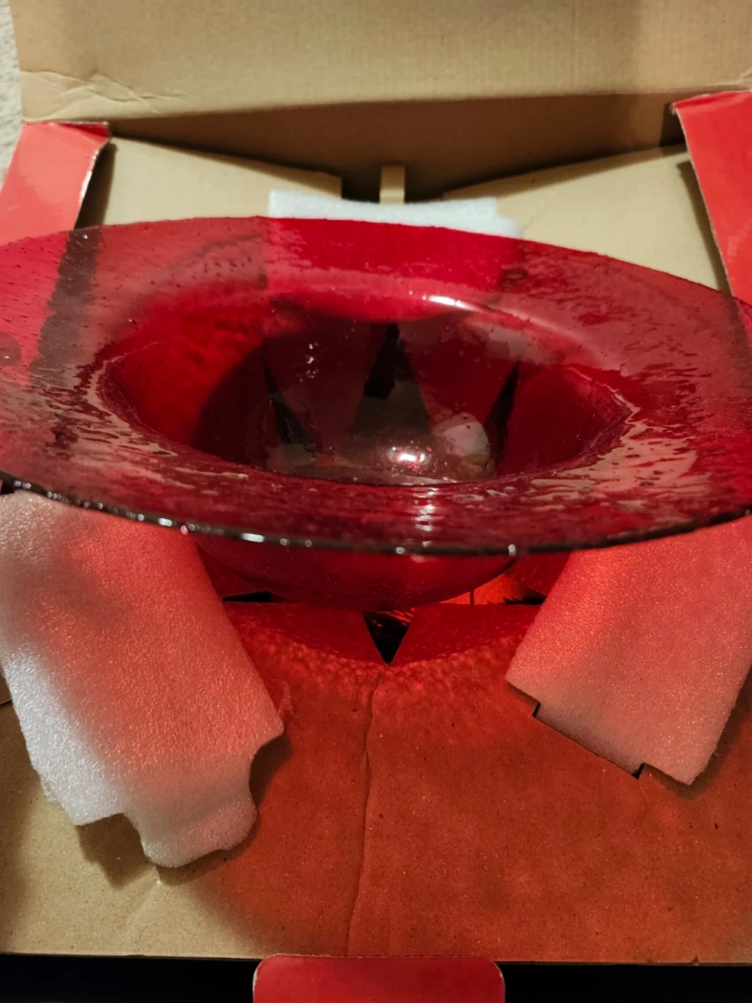 Decorative Glass Bowl with Stand - photo 2