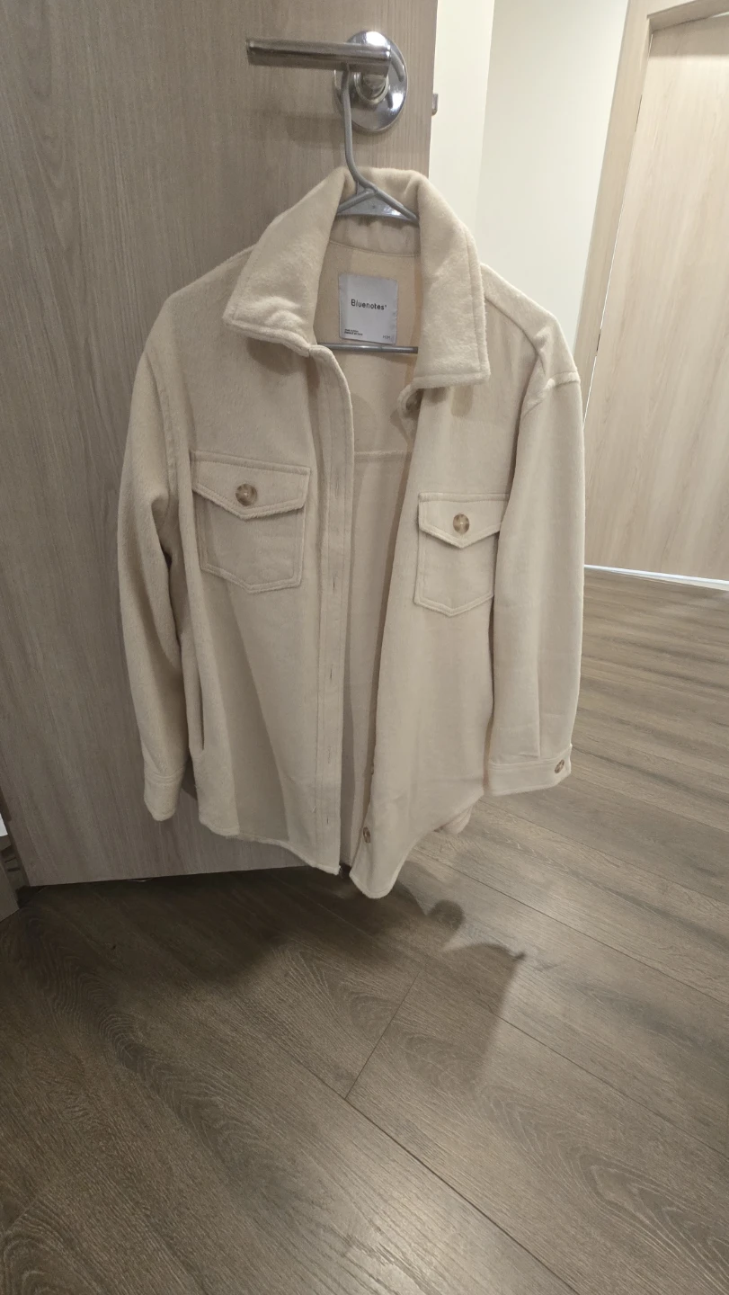 Bluenotes Cream Shacket Jacket Size Medium