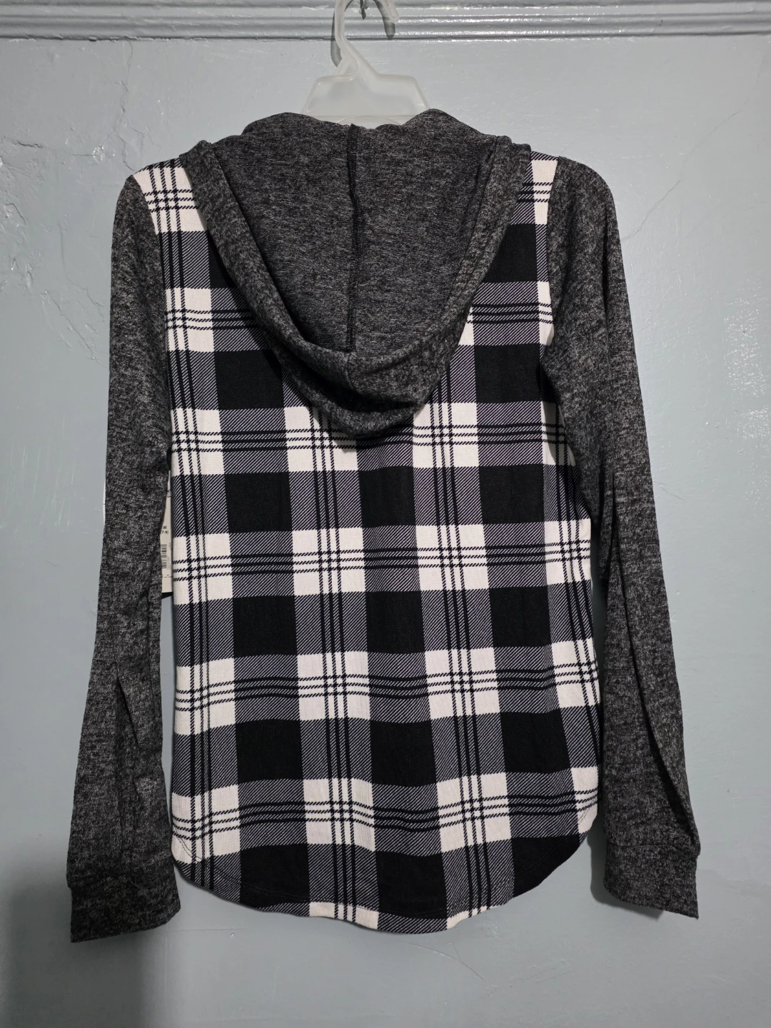 No Boundaries Plaid Hoodie Size M - photo 2
