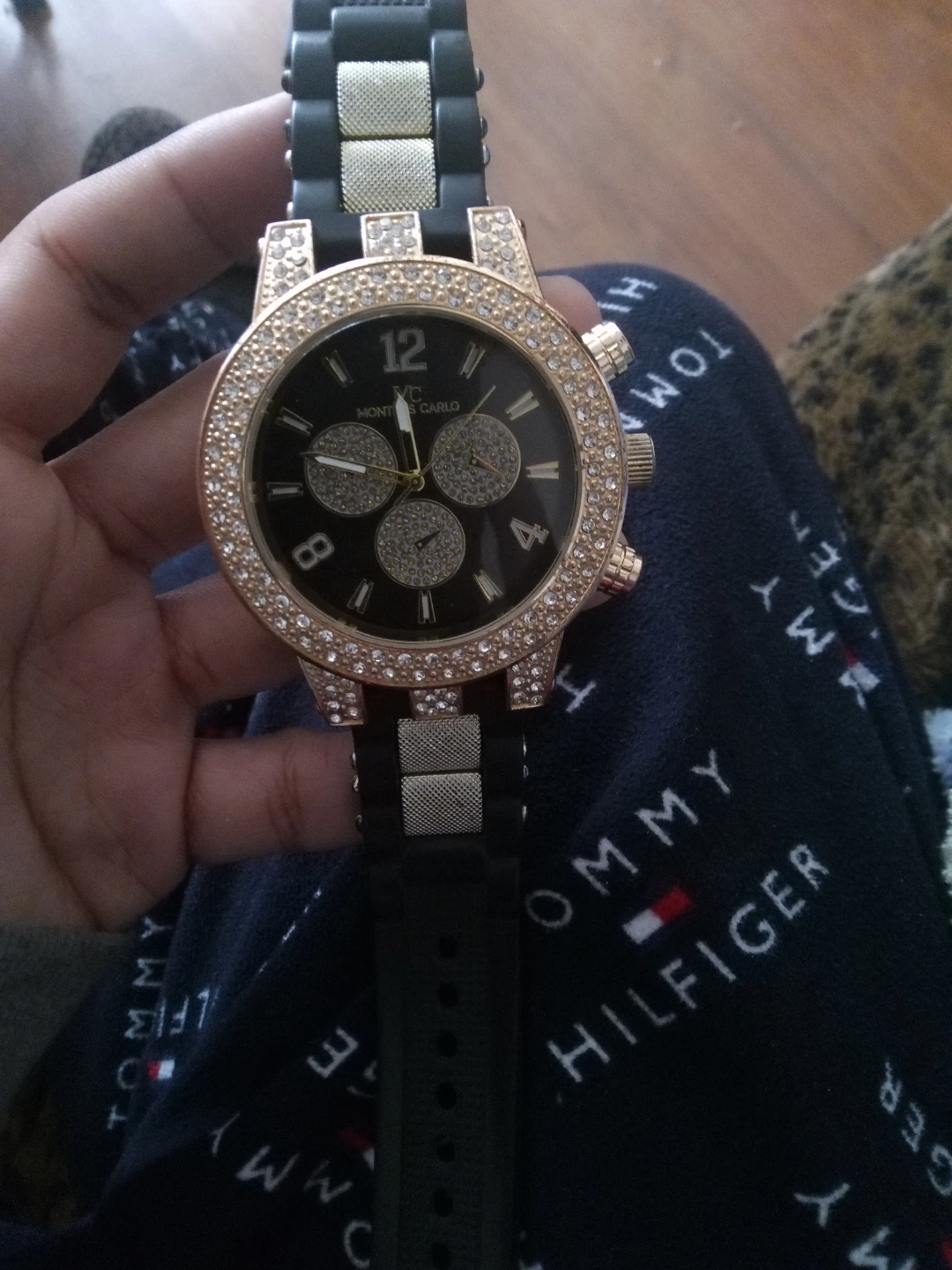 Monte Carlo Watch with Rhinestones