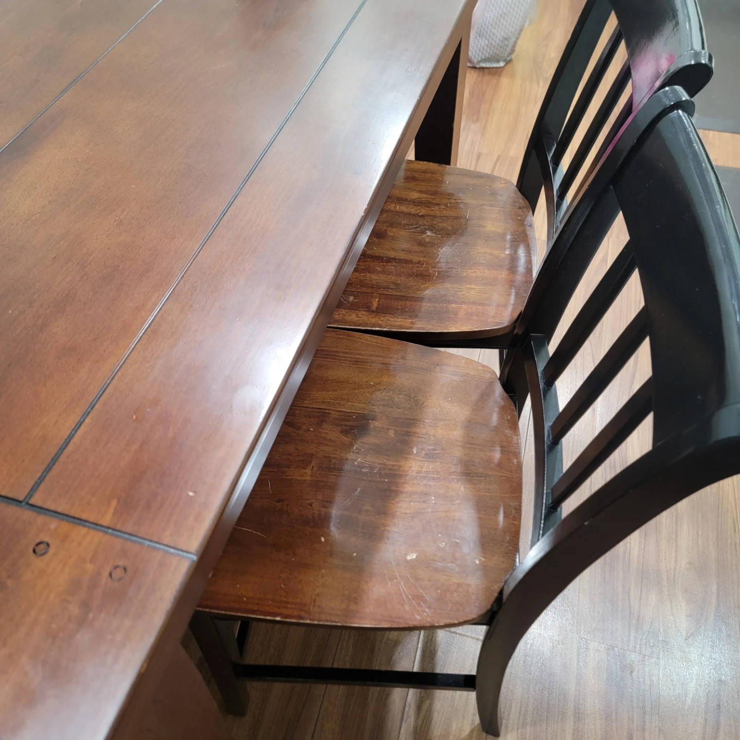 Wooden Dining Table and Chairs Set - photo 3