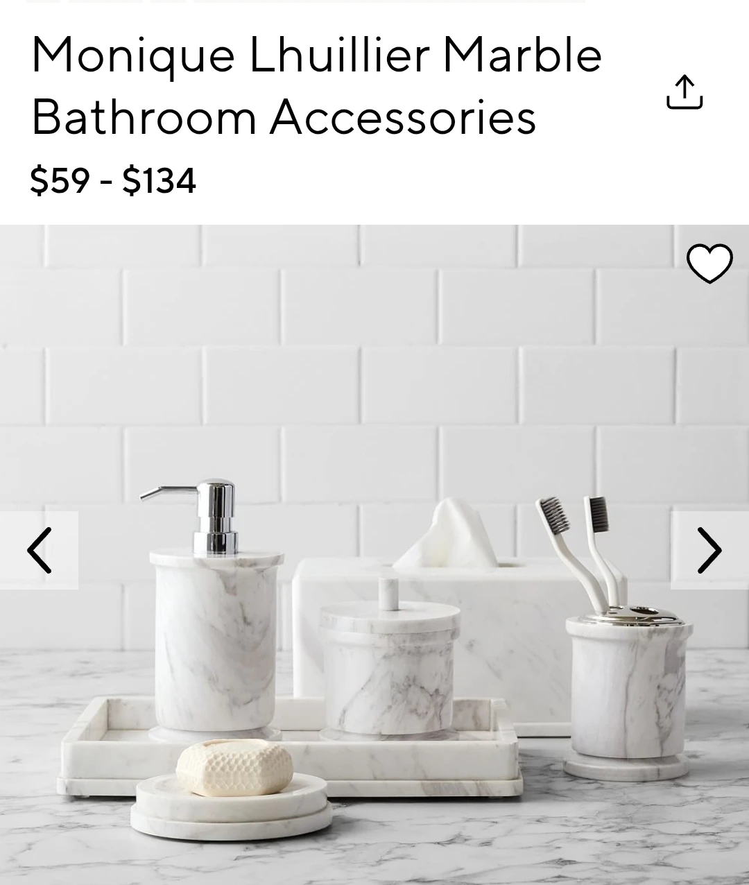 Monique Lhuillier Marble Soap Dish - photo 3