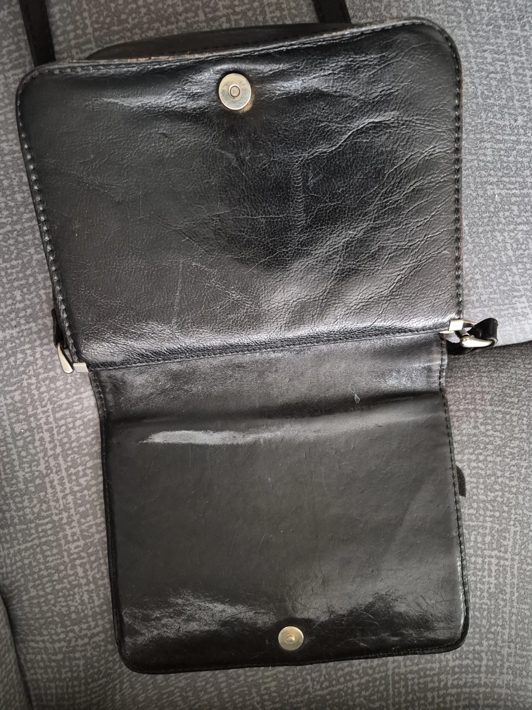 Black Leather Shoulder Bag - photo 3