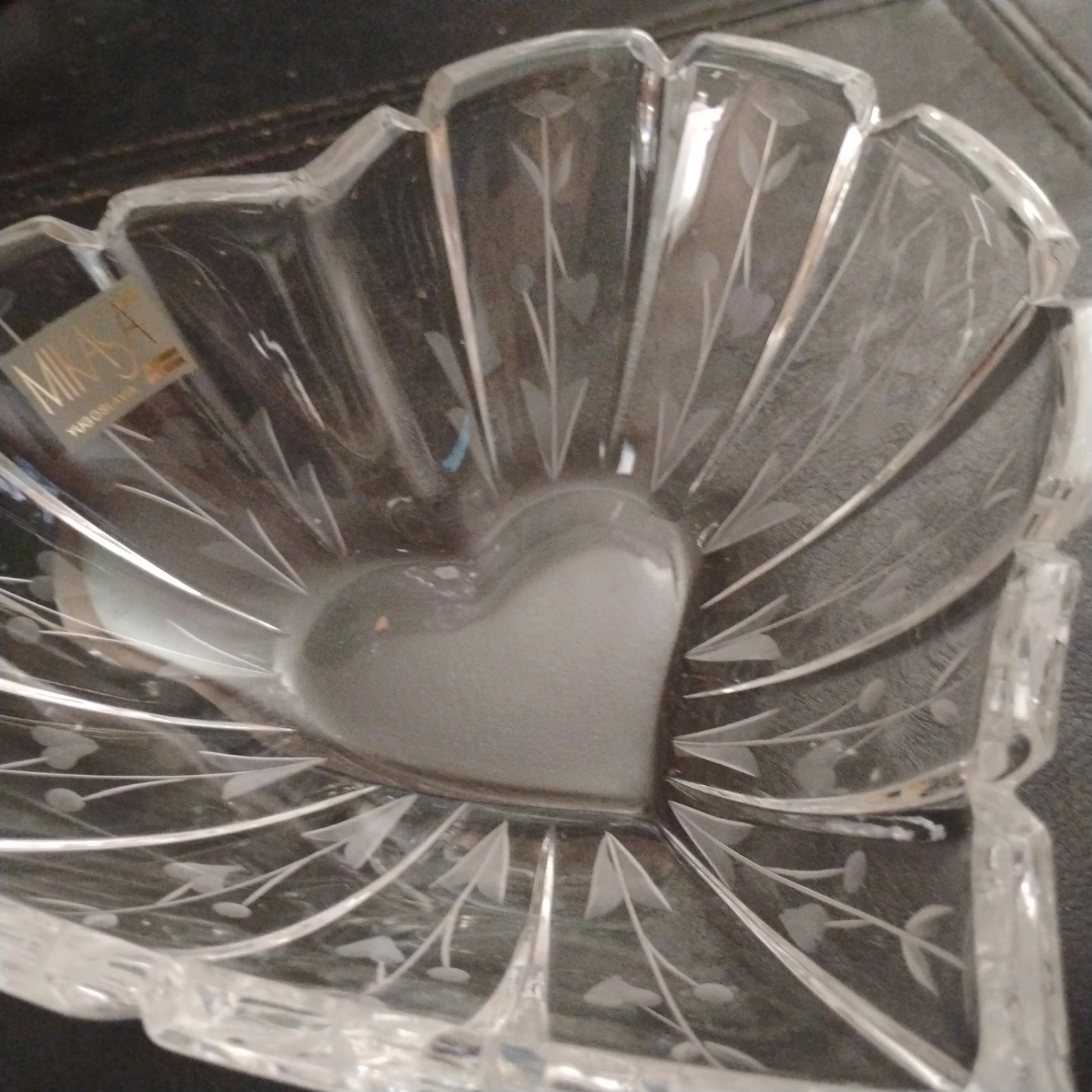 Mikasa Crystal Heart Bowl