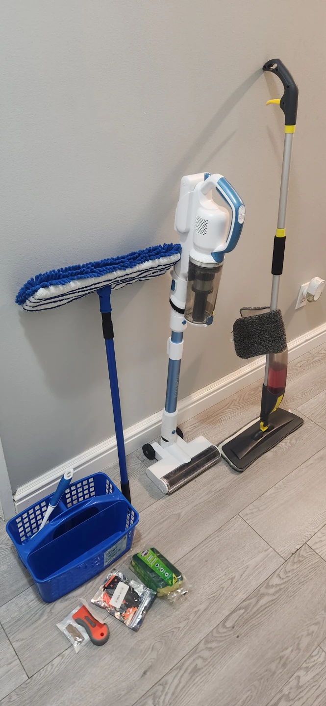 Cleaning Supplies Lot - Vacuum, Mop, Caddy & More - photo 3