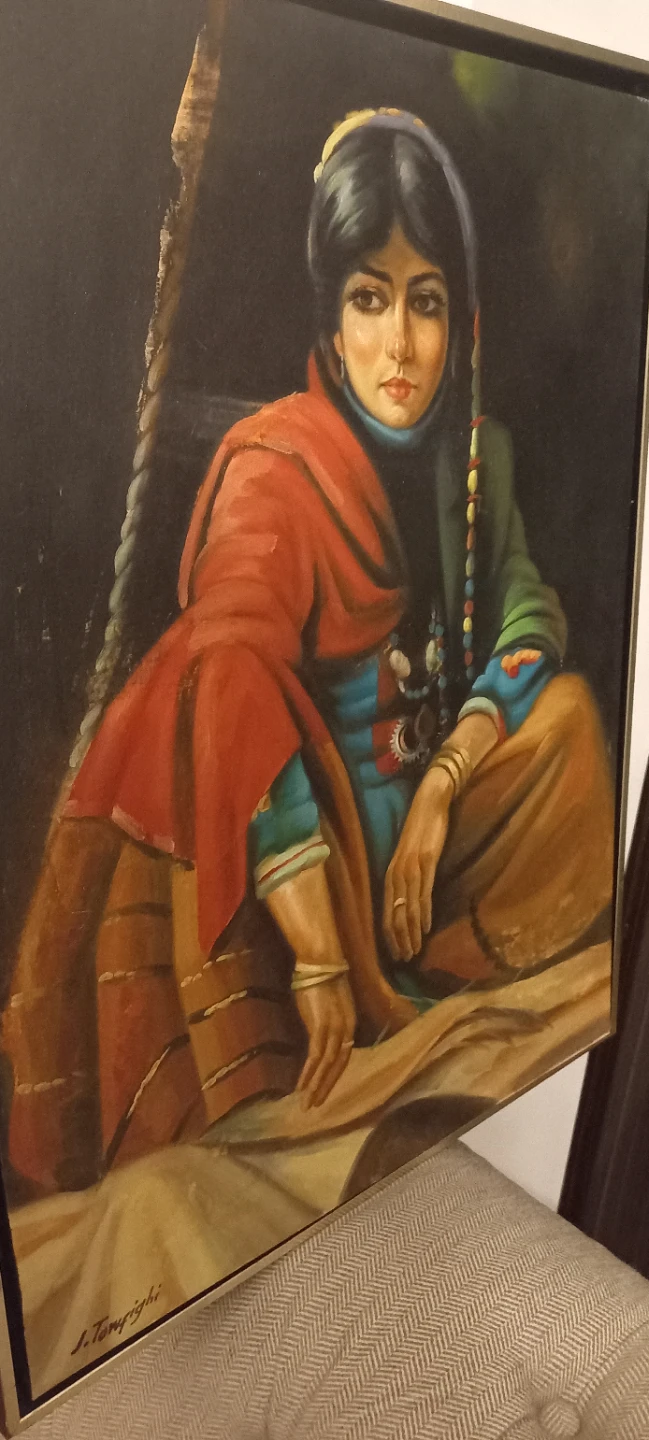 Framed Painting of Woman - photo 3