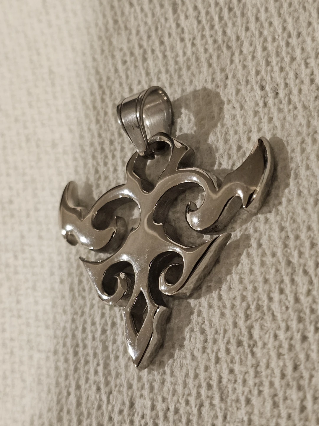 Tribal Style Stainless Steel Pendant - photo 2
