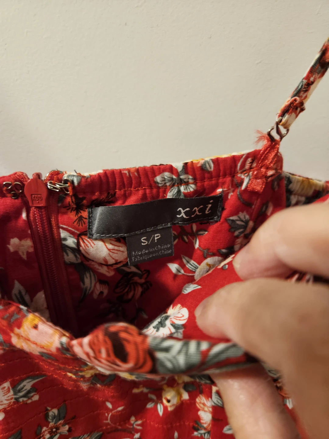 Small Red Floral Mini Dress - photo 3