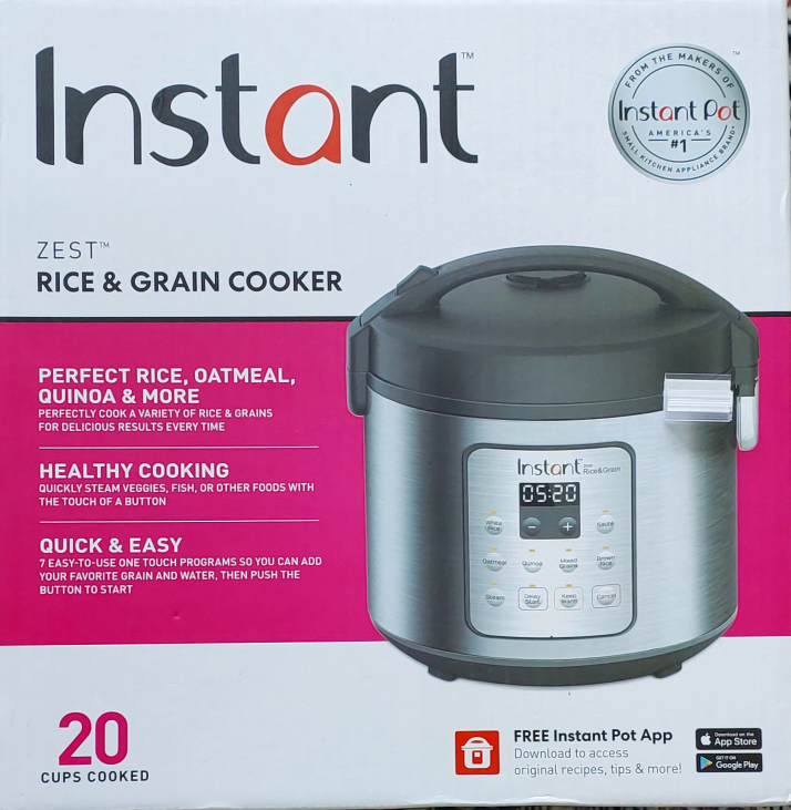 Instant Pot ZEST Rice & Grain Cooker - 20 Cups Cooked