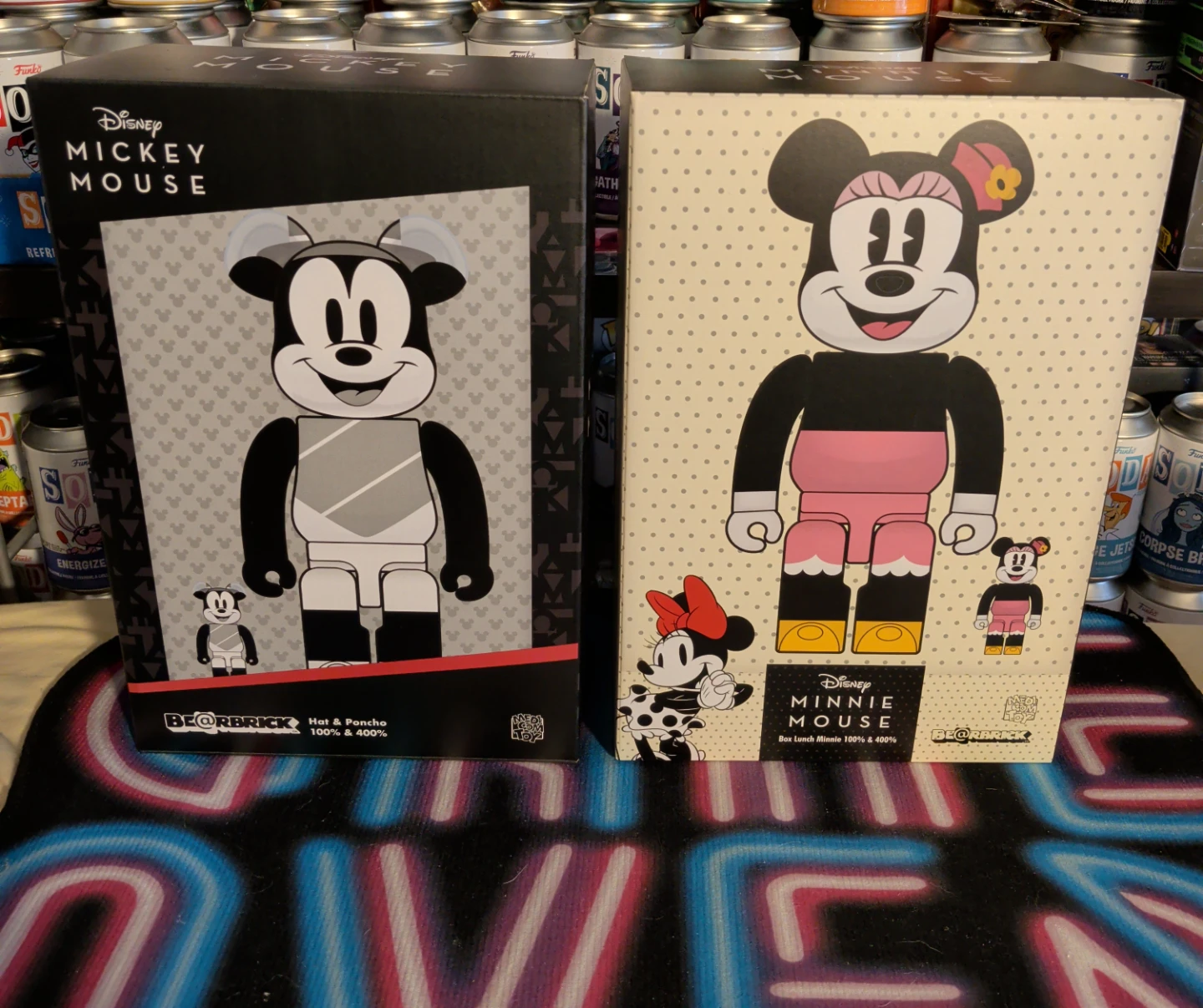 Medicom Toy BE@RBRICK Disney Mickey & Minnie Mouse 100% & 400%