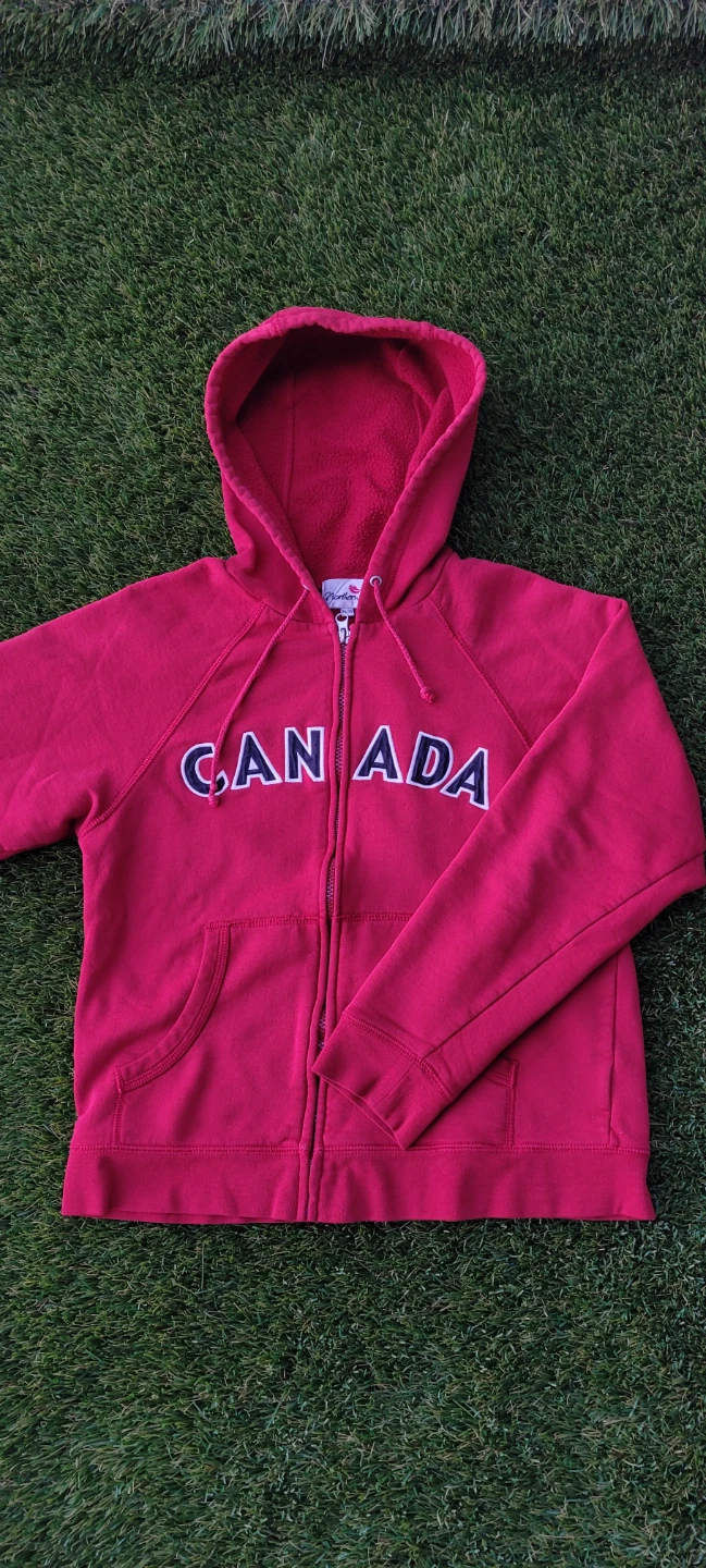 Red Canada Zip-Up Hoodie - photo 2