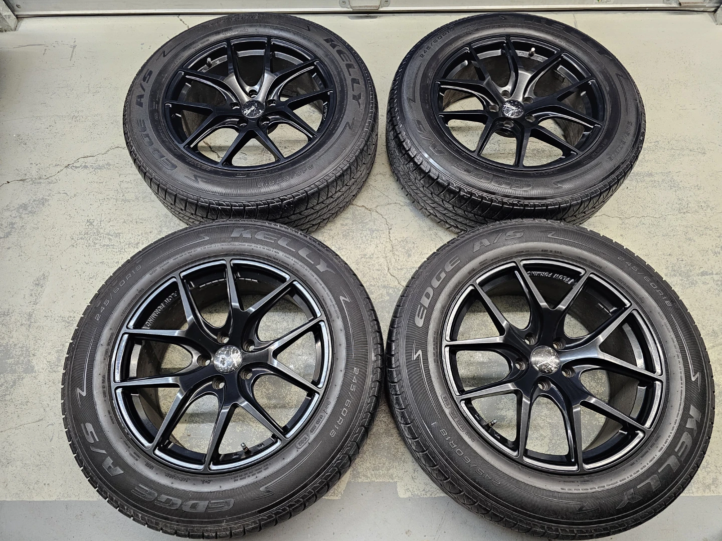 245/60 R18 ALL SEASON TIRES ON RIMS, 5×114.3 BOLT PATTERN - photo 2
