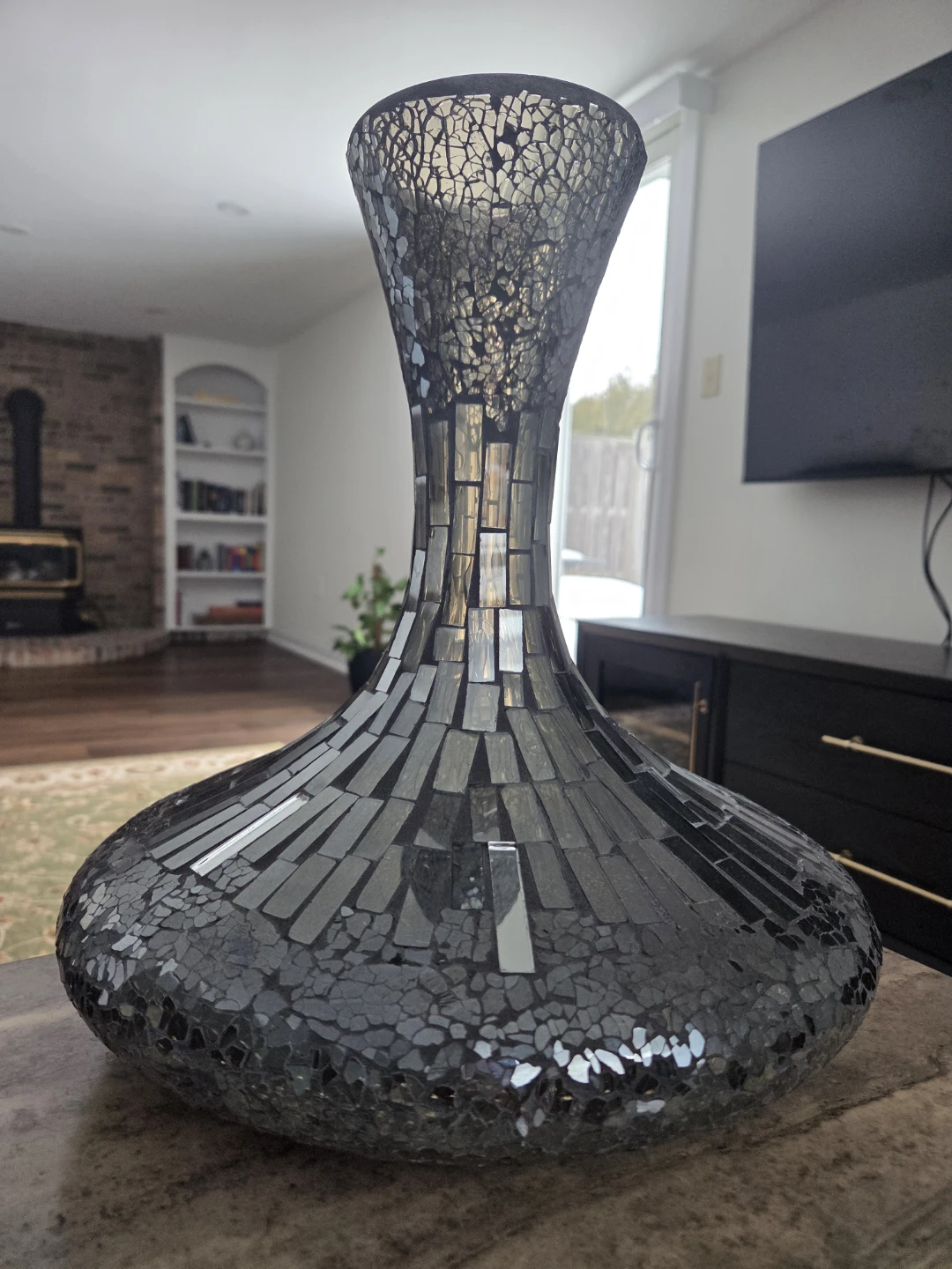 Mosaic Glass Vase