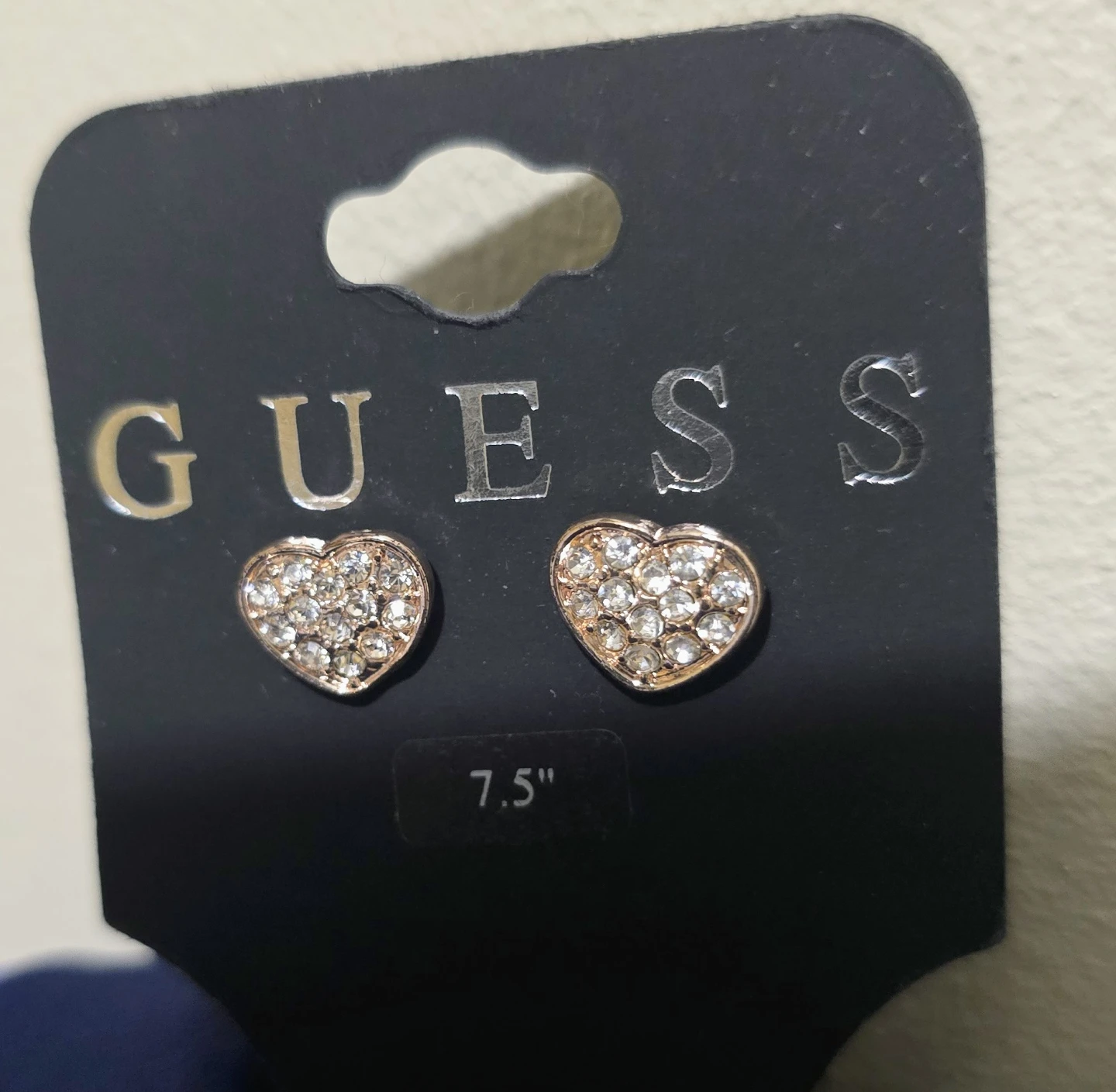 Guess Rose Gold Tone Heart Stud Earrings - photo 5