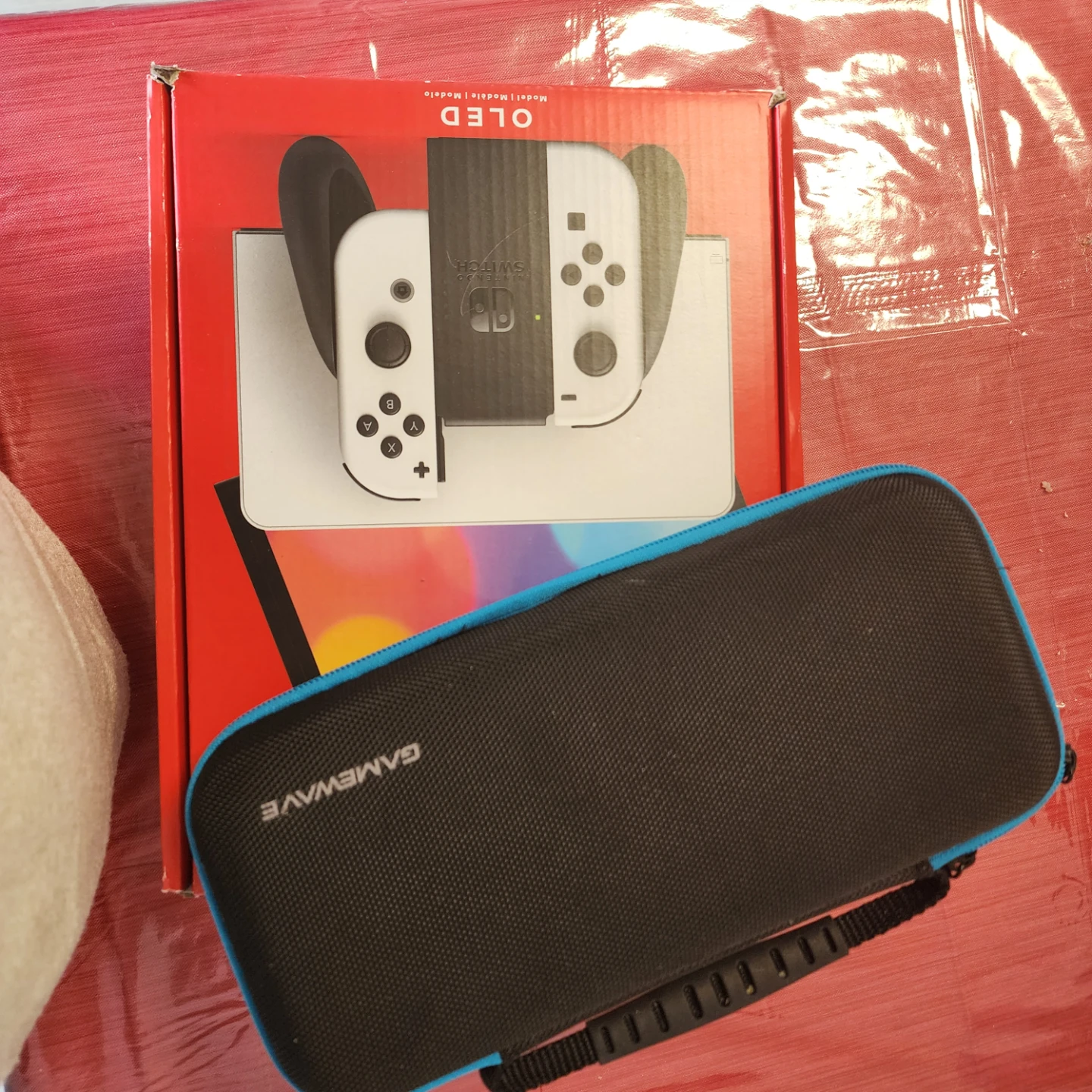 Nintendo Switch OLED Model with Games and Case - photo 3