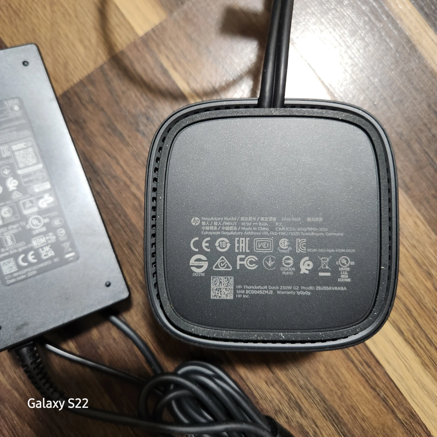 HP Thunderbolt Dock 230W G2 Power Adapter - photo 2