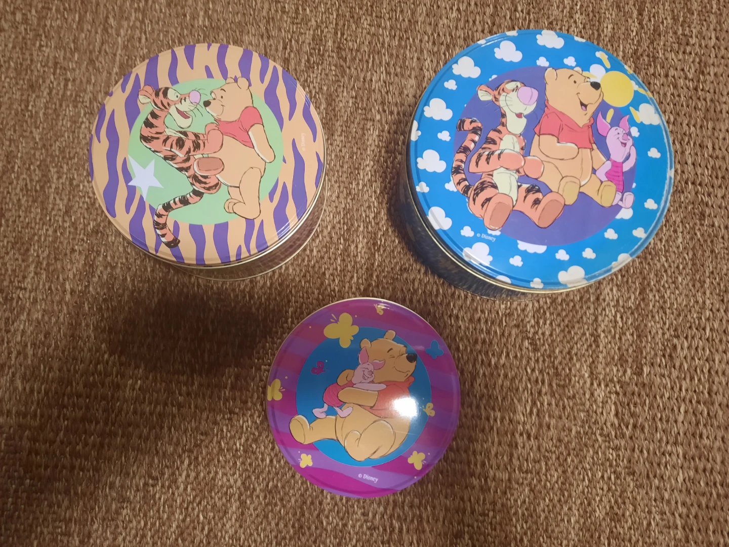 Disney Winnie the Pooh Tins - Set of 3