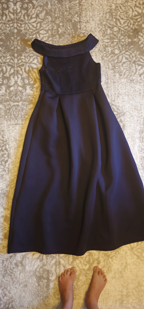 Navy Blue Off-the-Shoulder Dress - photo 4