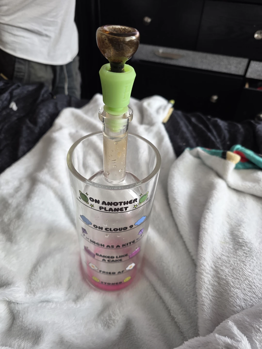 Glass on glass gravity bong,  open to offers