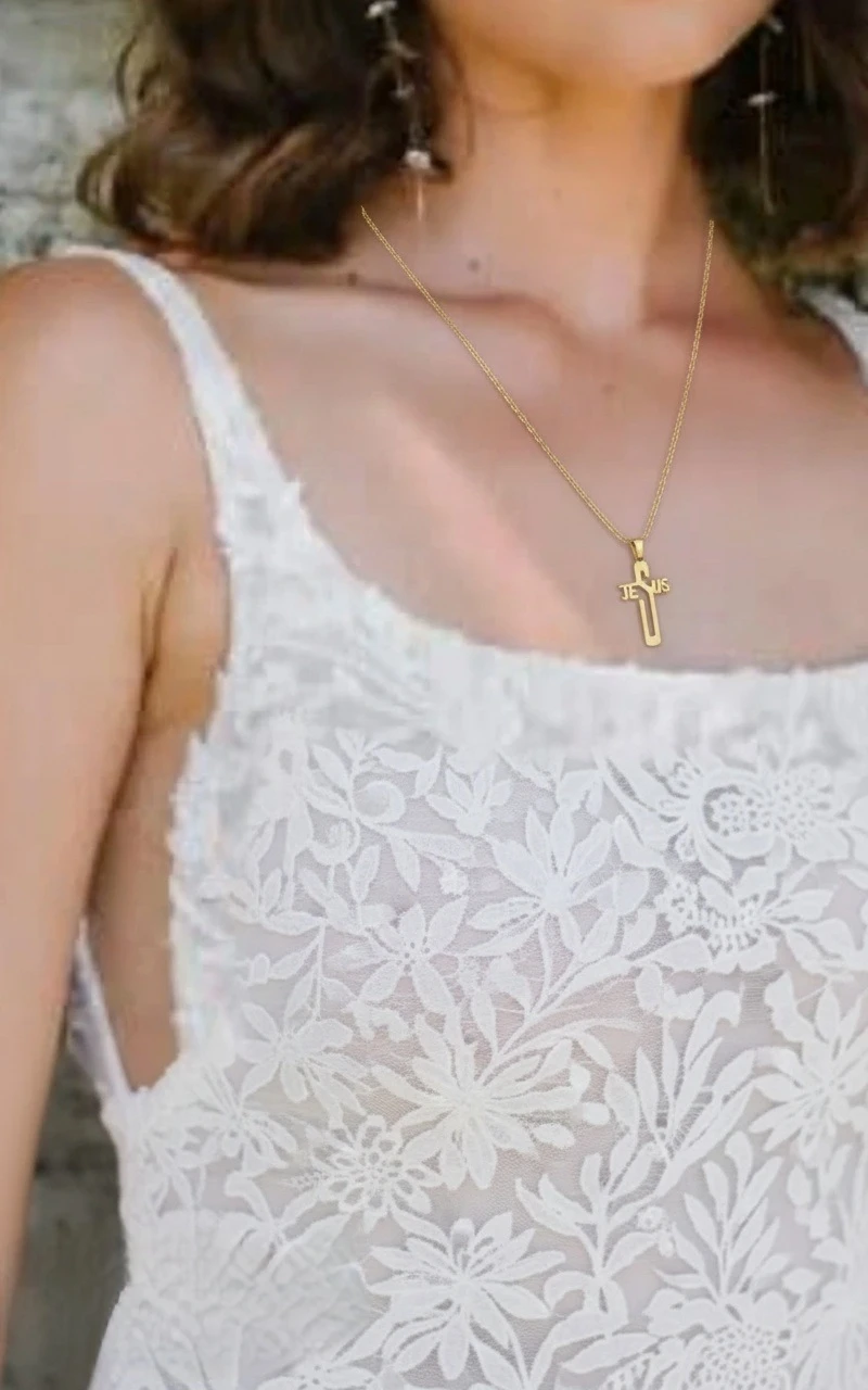 Jesus Cross Pendant Necklace - photo 4
