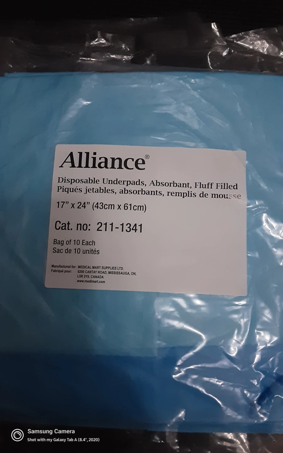 Alliance Disposable Underpads 17" x 24"