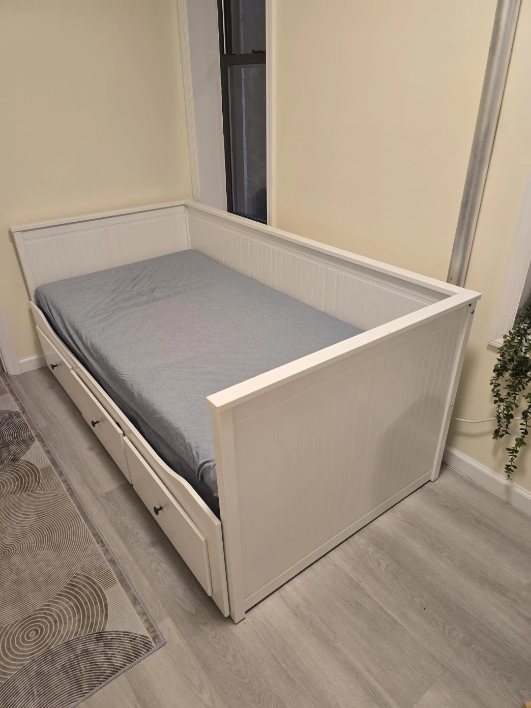 White Daybed with Storage Drawers from IKEA