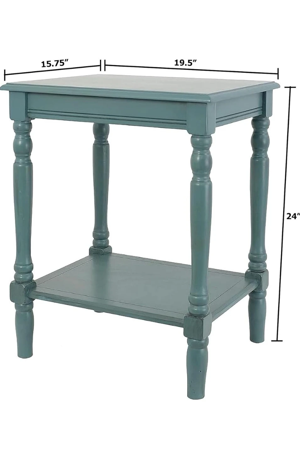 Blue Two-Tier Side Table