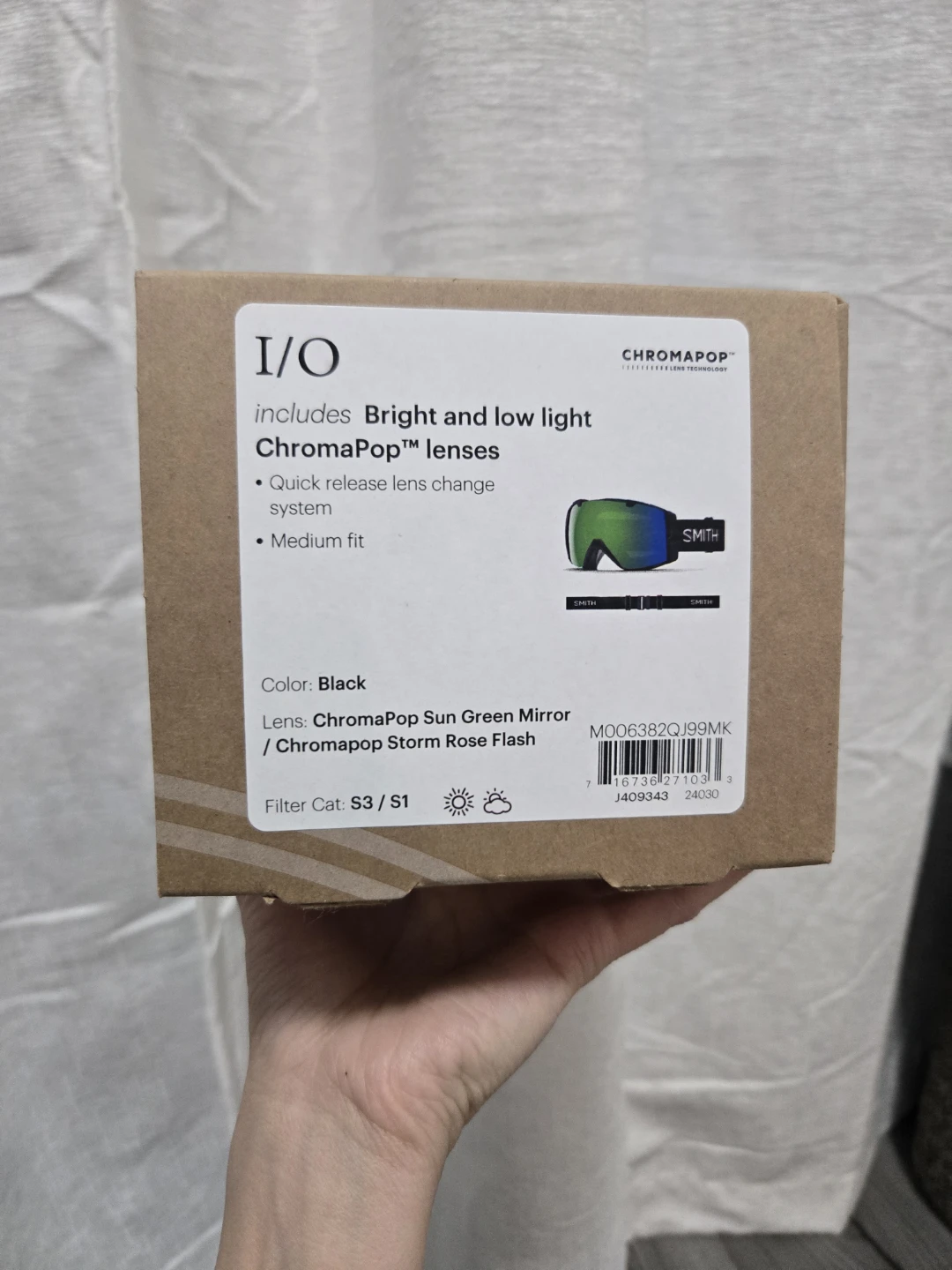 New Smith I/O Goggles with ChromaPop Lenses - photo 2