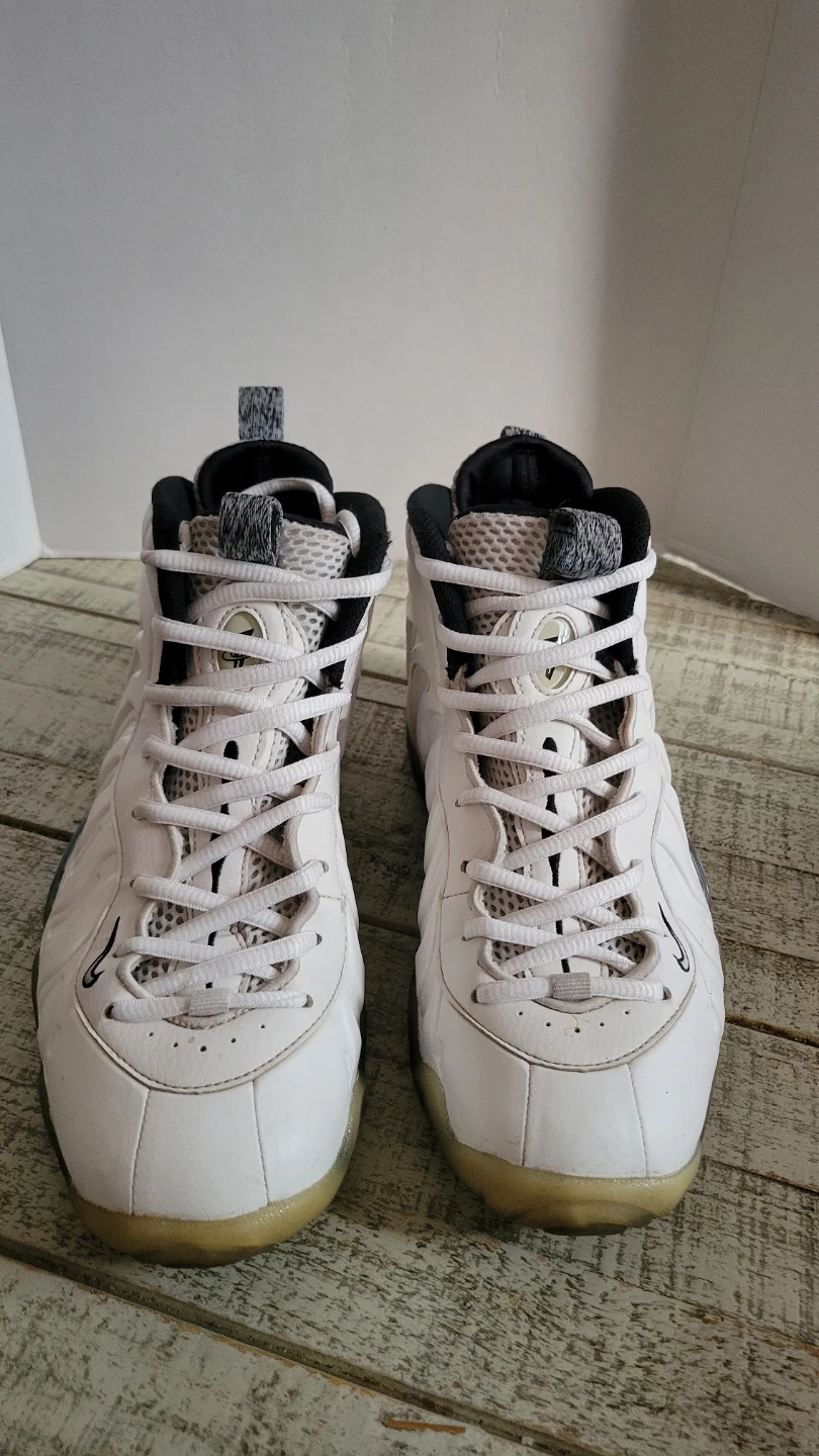 Nike Little Posite One White GS Basketball Shoes Size 6Y - photo 2