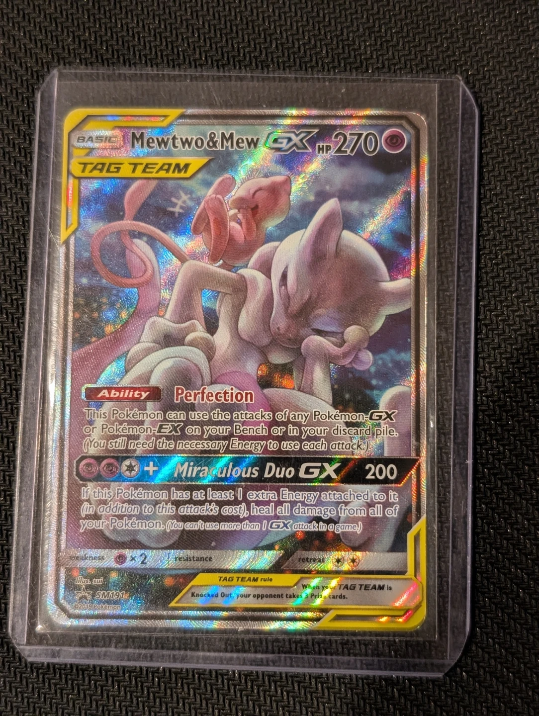 Mewtwo & Mew GX SM 191 Tag Team Pokemon Promo - photo 3