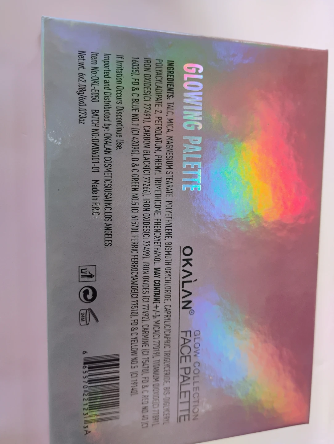 Okalan "Glowing Palette" Face Palette