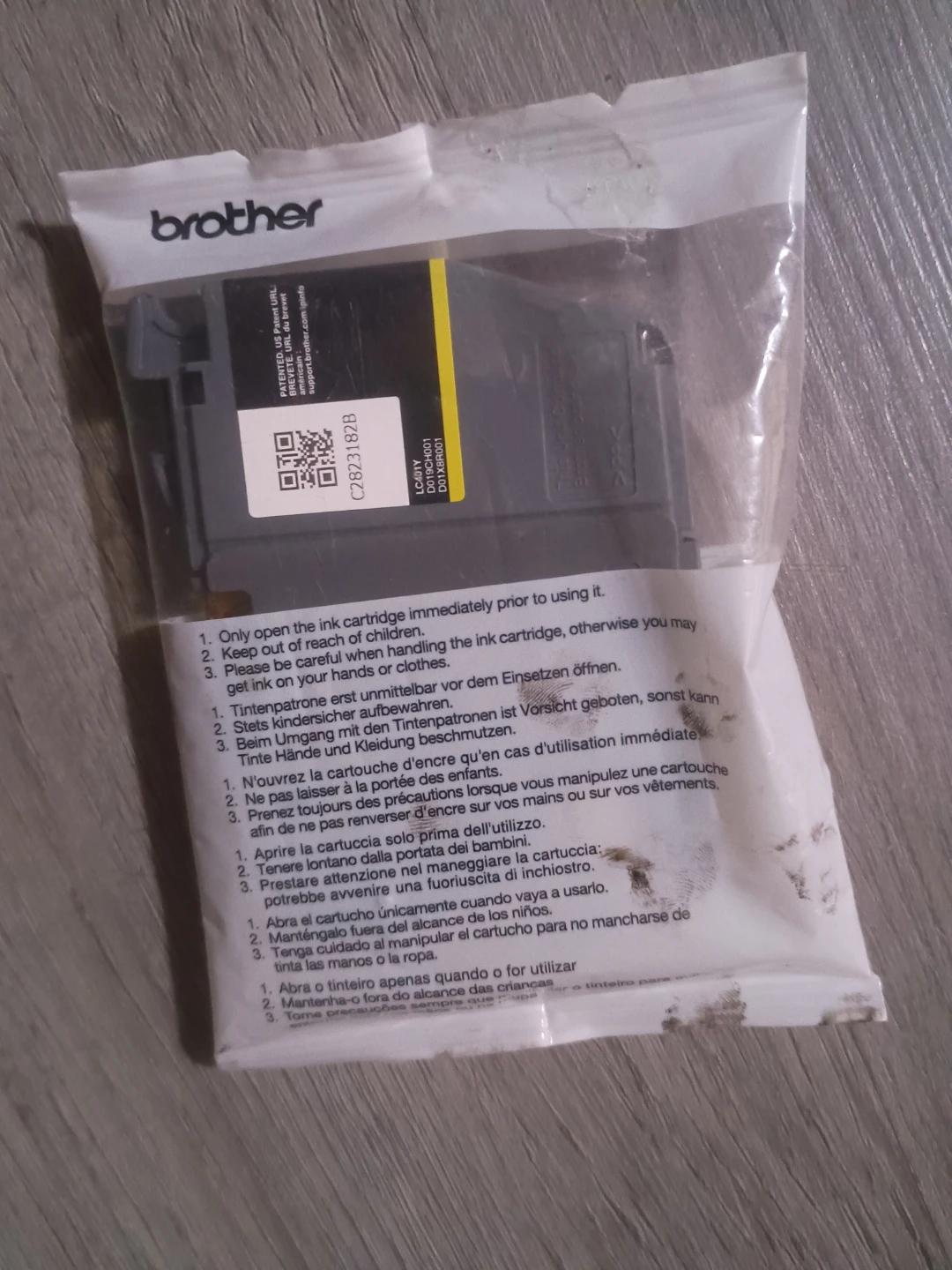 Brother LC401 Y Ink Cartridge