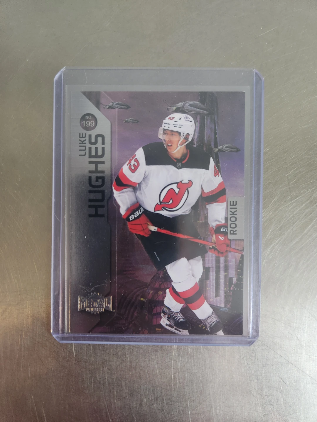 2023-24 Upper Deck Sky Box Metal Universe Luke Hughes Rookie