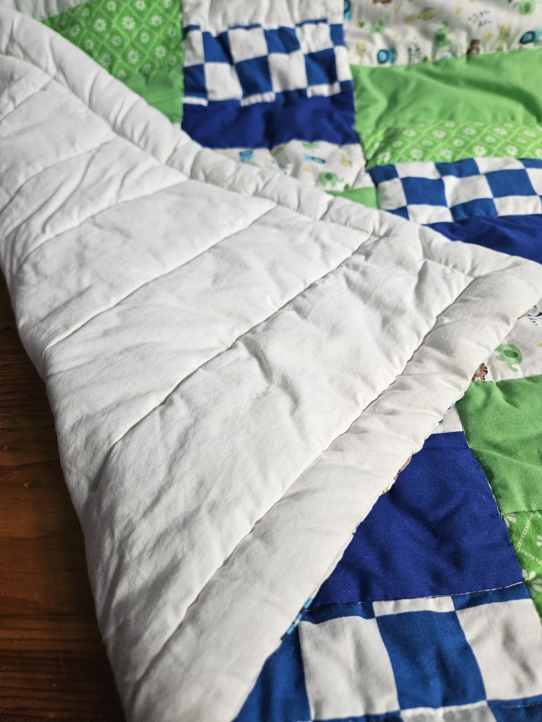 Handmade Patchwork Quilt Baby - photo 2