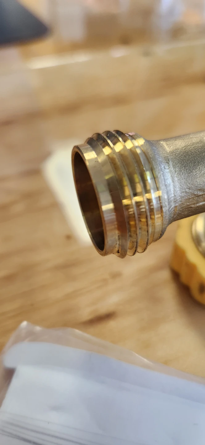 Brass Garden Hose Elbow with Filter - photo 2