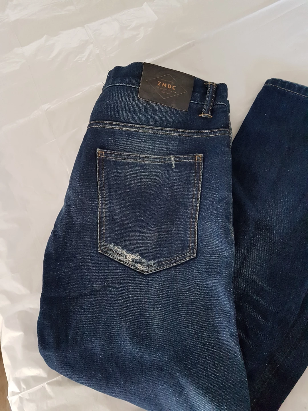 ZMDC Dark Wash Ripped Jeans - Size 34 - photo 4