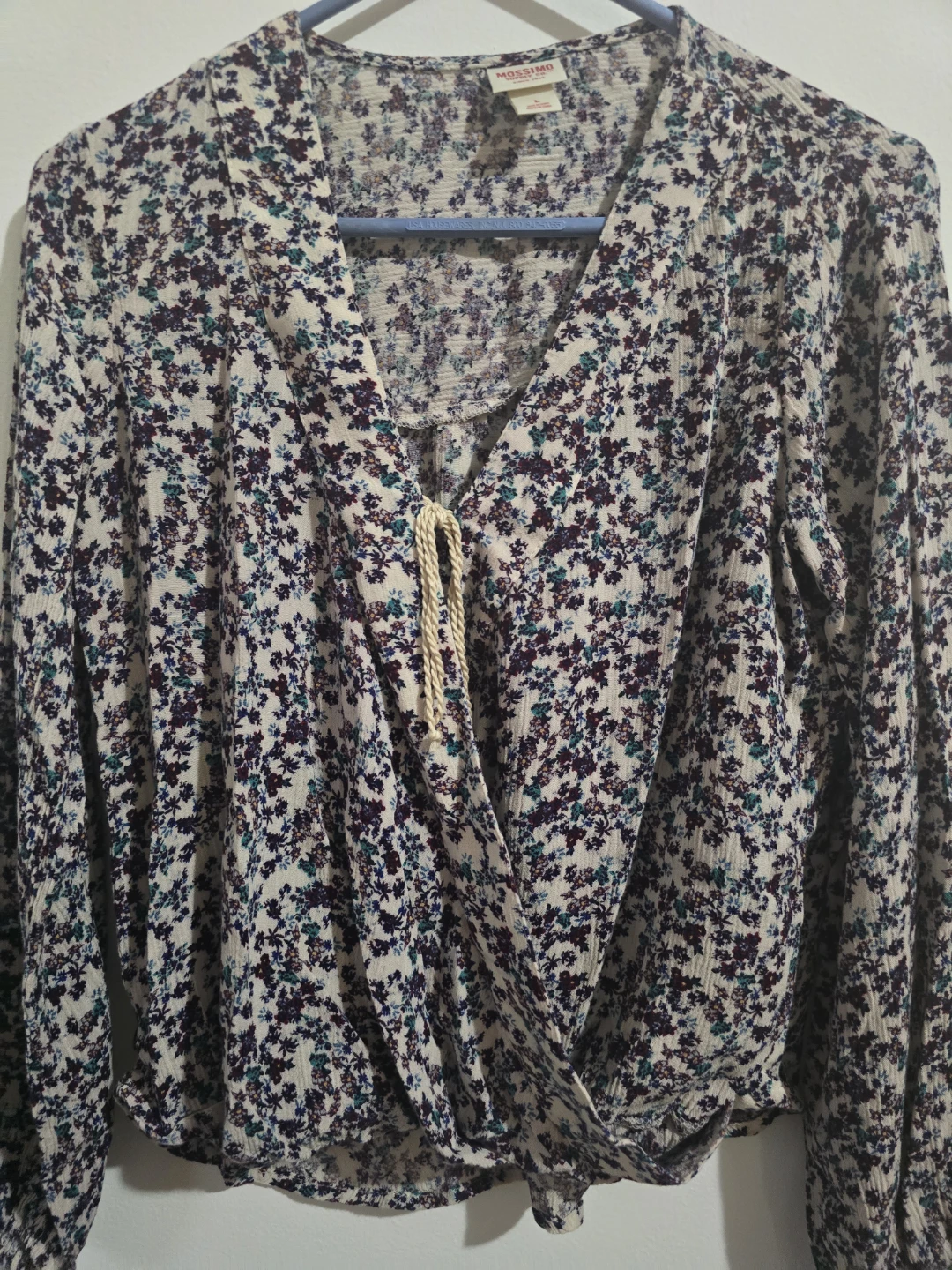 Mossimo Floral Wrap Long Sleeve Blouse - photo 4