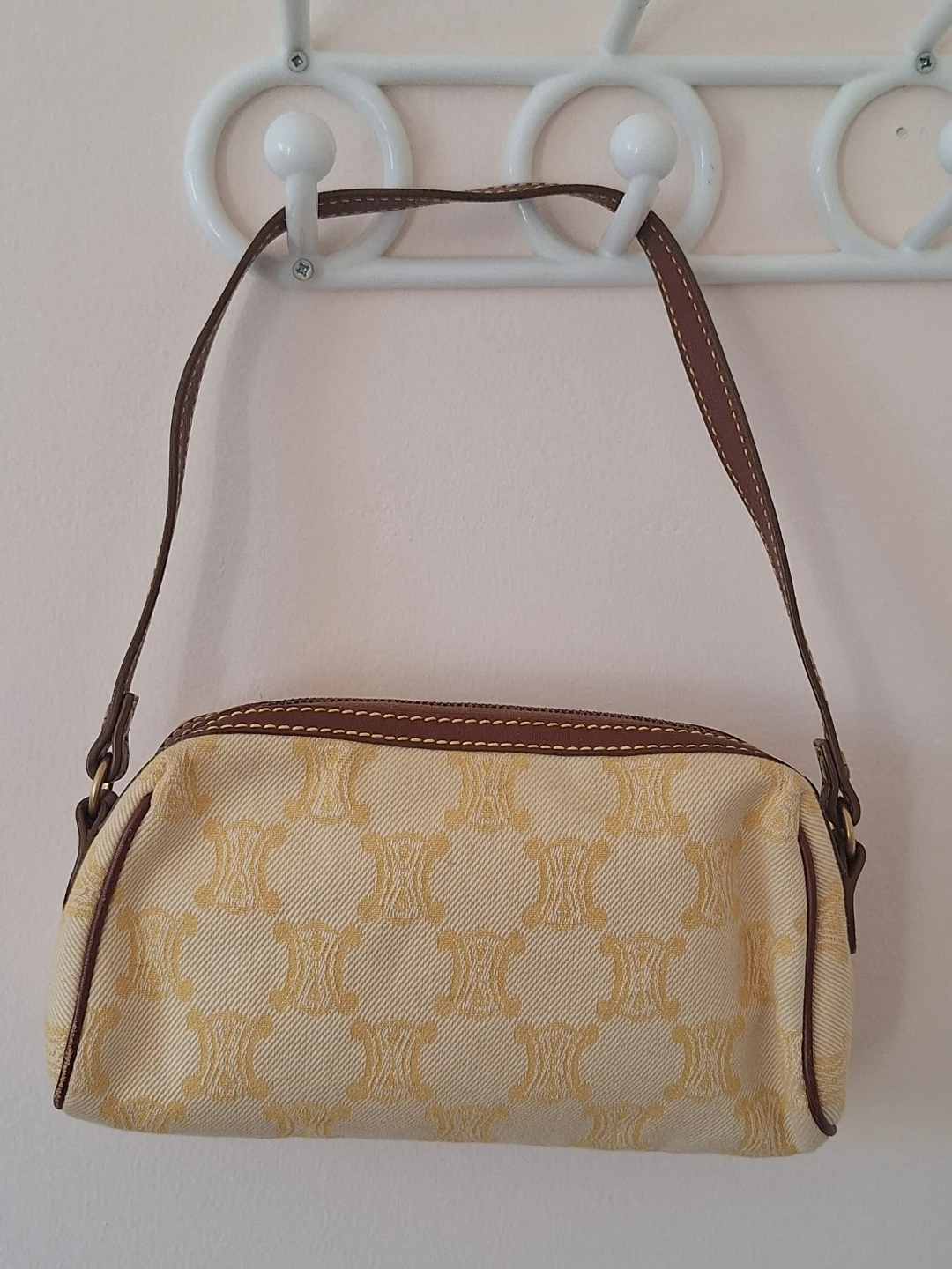 Celine Canvas and Leather Shoulder Bag - photo 2