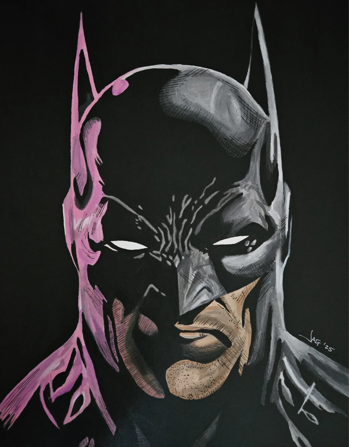 Batman Portrait Painting Canvas Art
