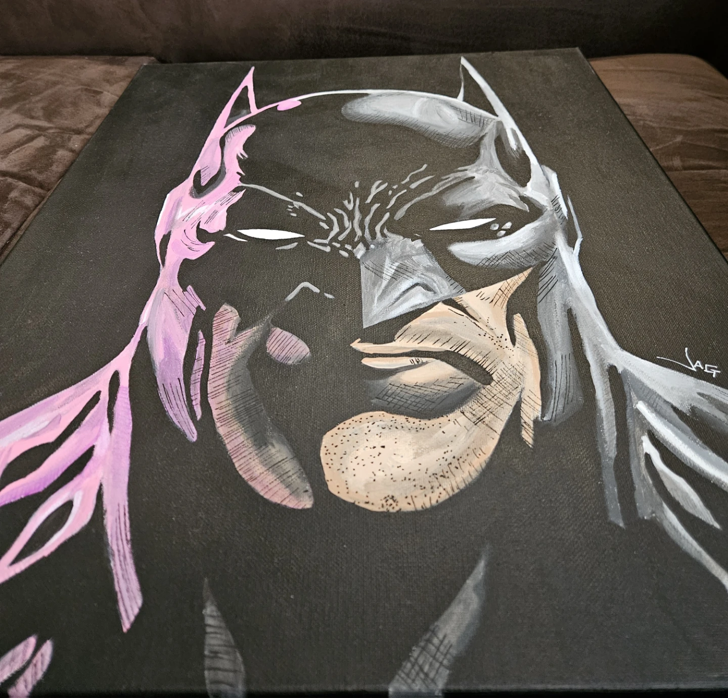Batman Portrait Painting Canvas Art - photo 3