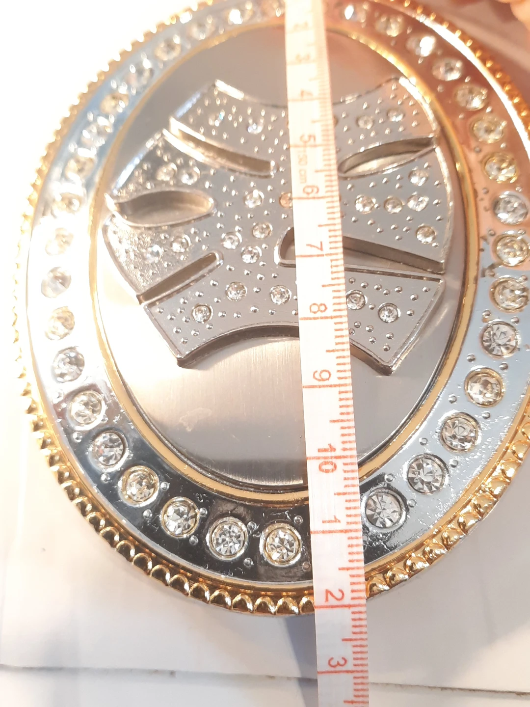 Decorative Belt Buckle with Rhinestones - photo 3