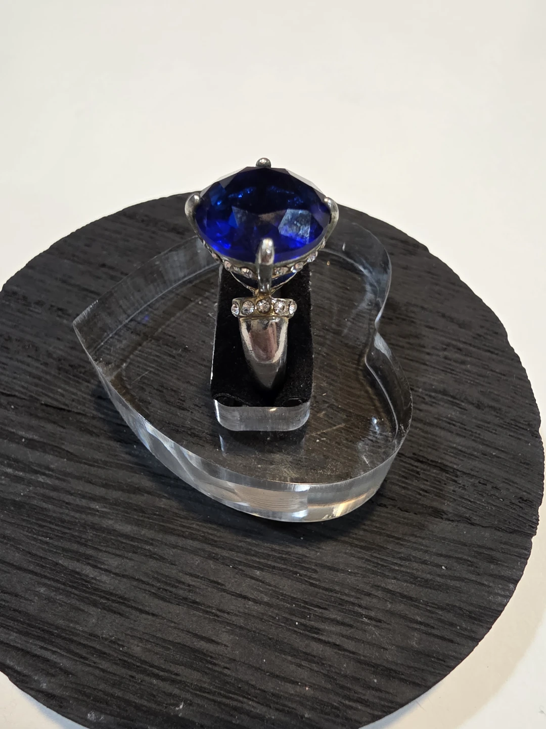Blue CZ Statement Ring - photo 2