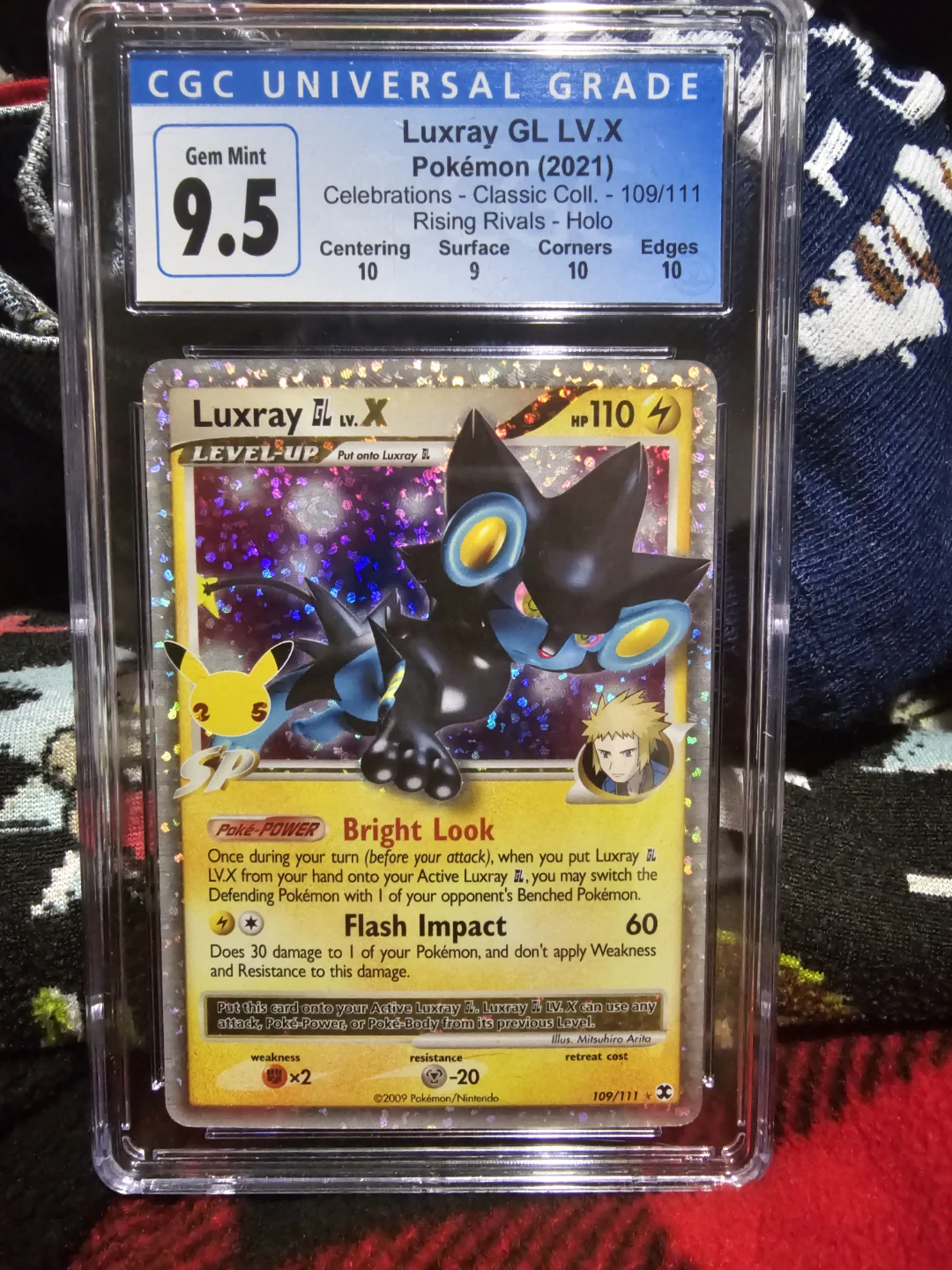 CGC 9.5 Luxray GL LV.X 109/111 Celebrations Classic Collection