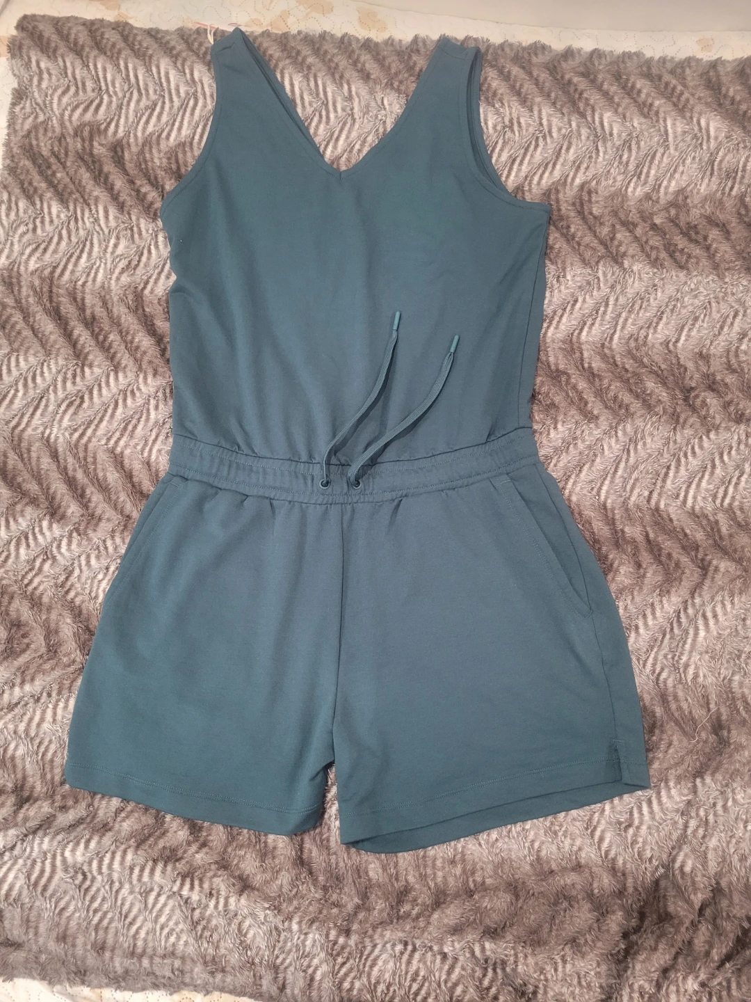 Teal Sleeveless Romper