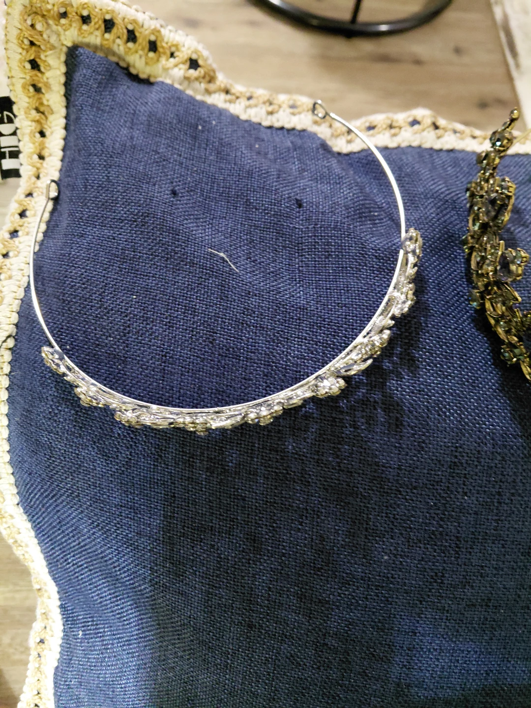 Silver Rhinestone Tiara Headband