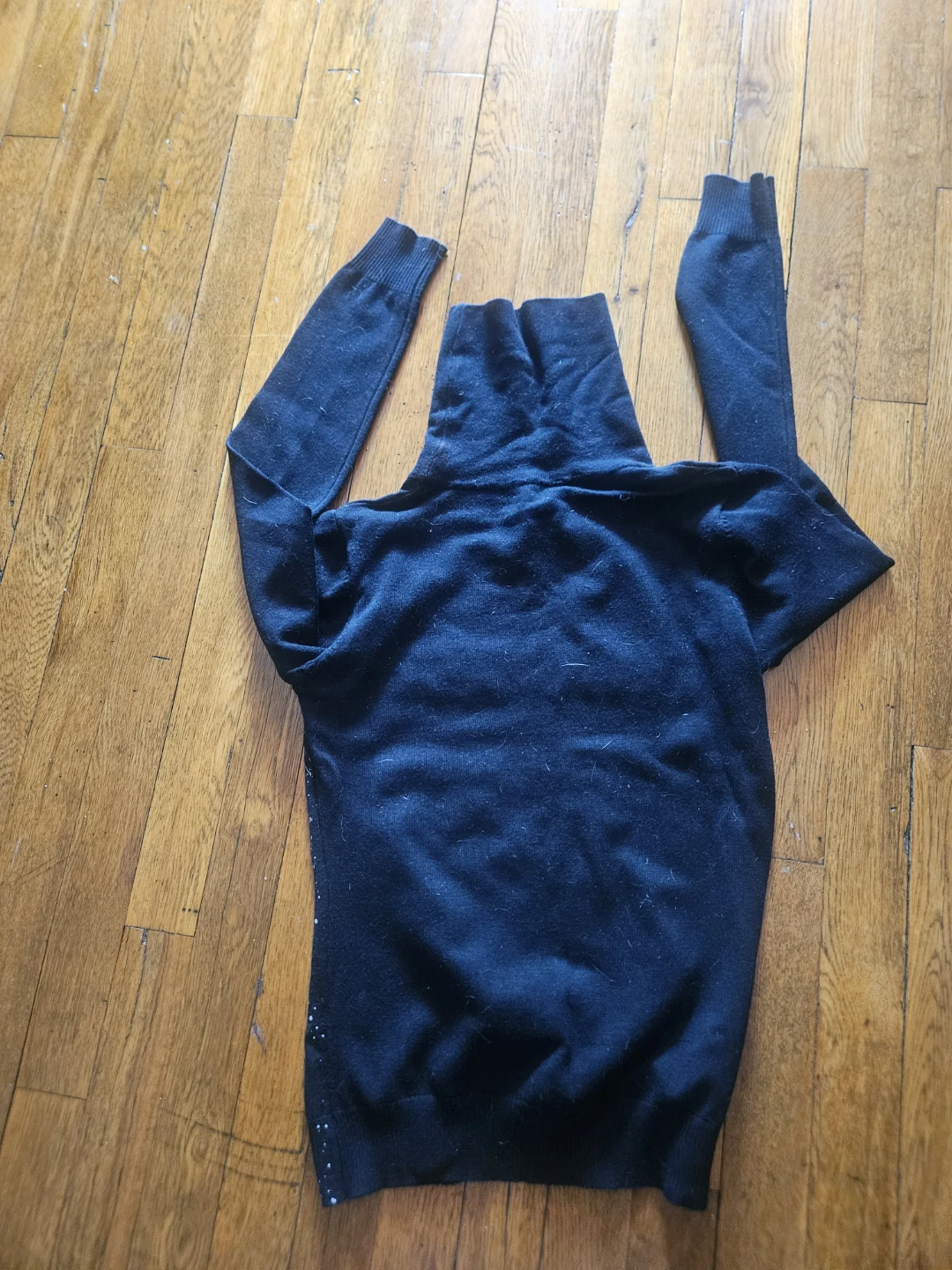 Black Turtleneck Sweater with "Bikerace Honigman 55" Graphic - photo 2